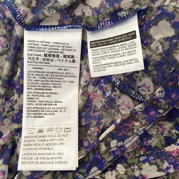 Levi’s floral mesh sheer turtleneck - Picture 7 of 7